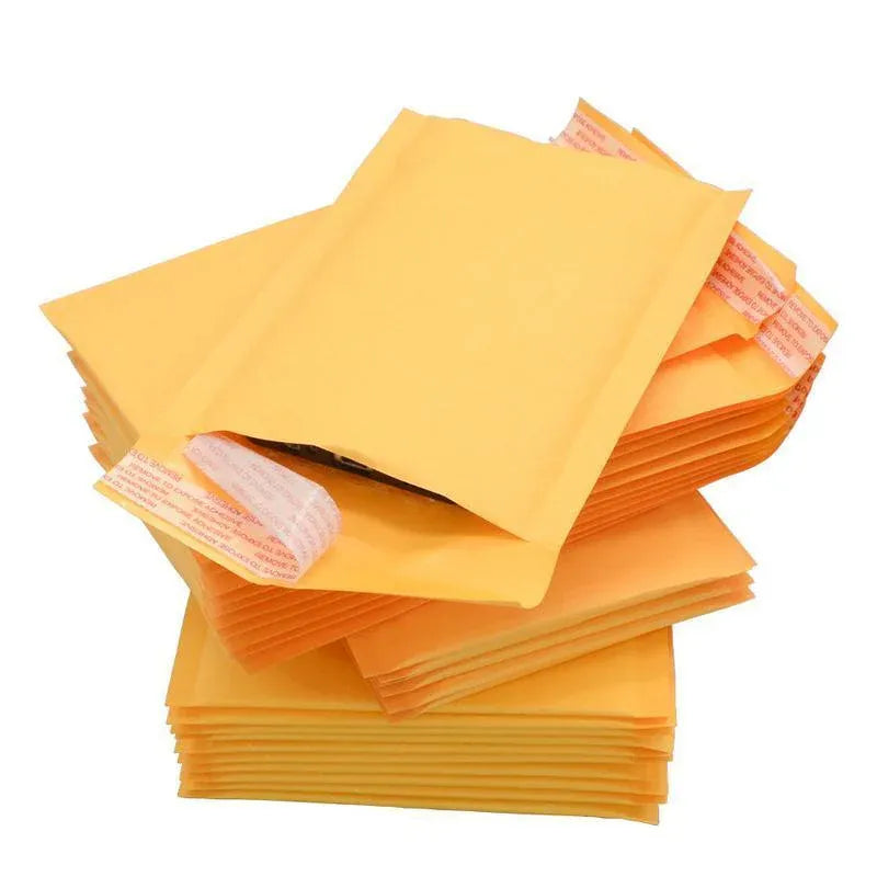 25PCS Poly Bubble Mailer Yellow Colour Multi-Size Plastic Padded Bag - 25PCS-20*21CM