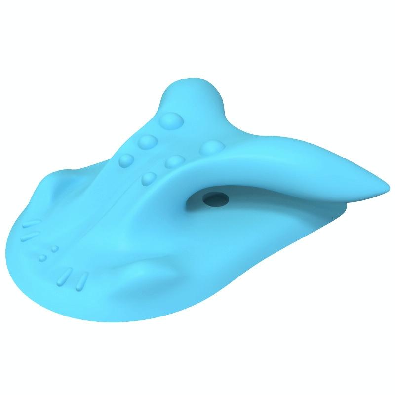 Cervical Spondylosis Correction Pillow Blue Cow Horns - 877 Usb Electric Heating Black