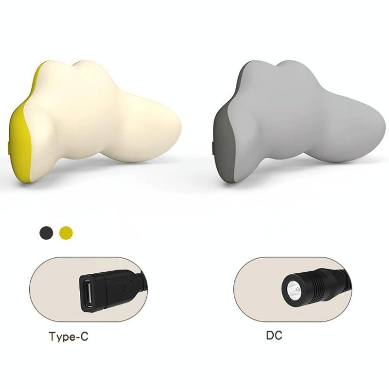 Multi-Function Lumbar Massager Hot Waist Massage Pillow Gray - Charging Model Gray