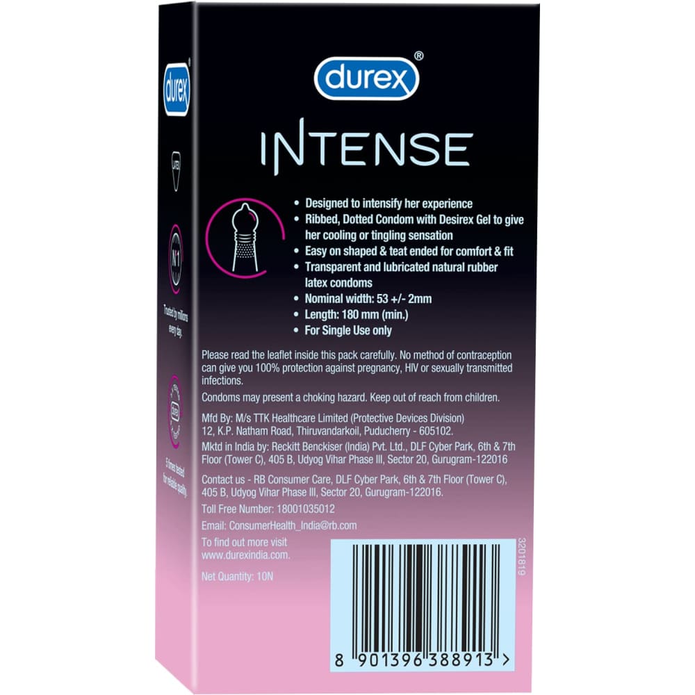 Durex Intense Stimulating Condoms - 50 Pack