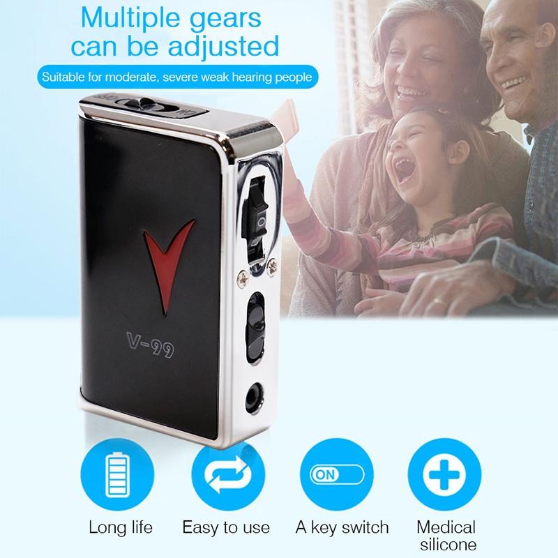 V99 Sound Amplifier Aid For Hearing Earphone