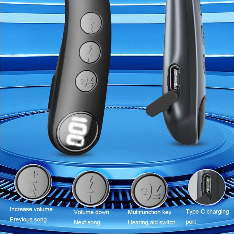 Wireless Hearing Aids For Elderly Z3 Multifunctional - Black