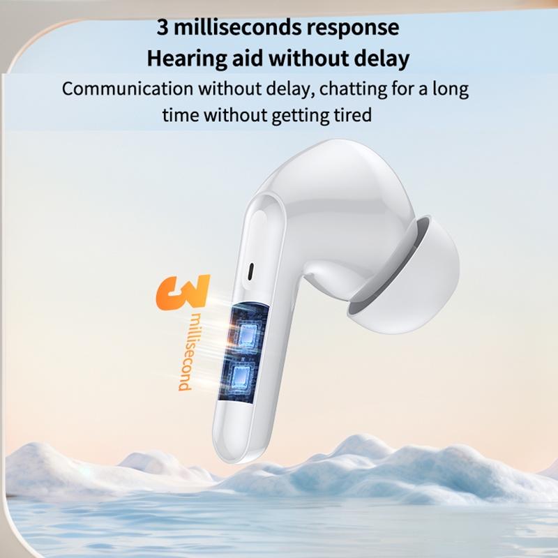 Smart Ai Bluetooth 5.3 In Ear Hearing Aid - Black