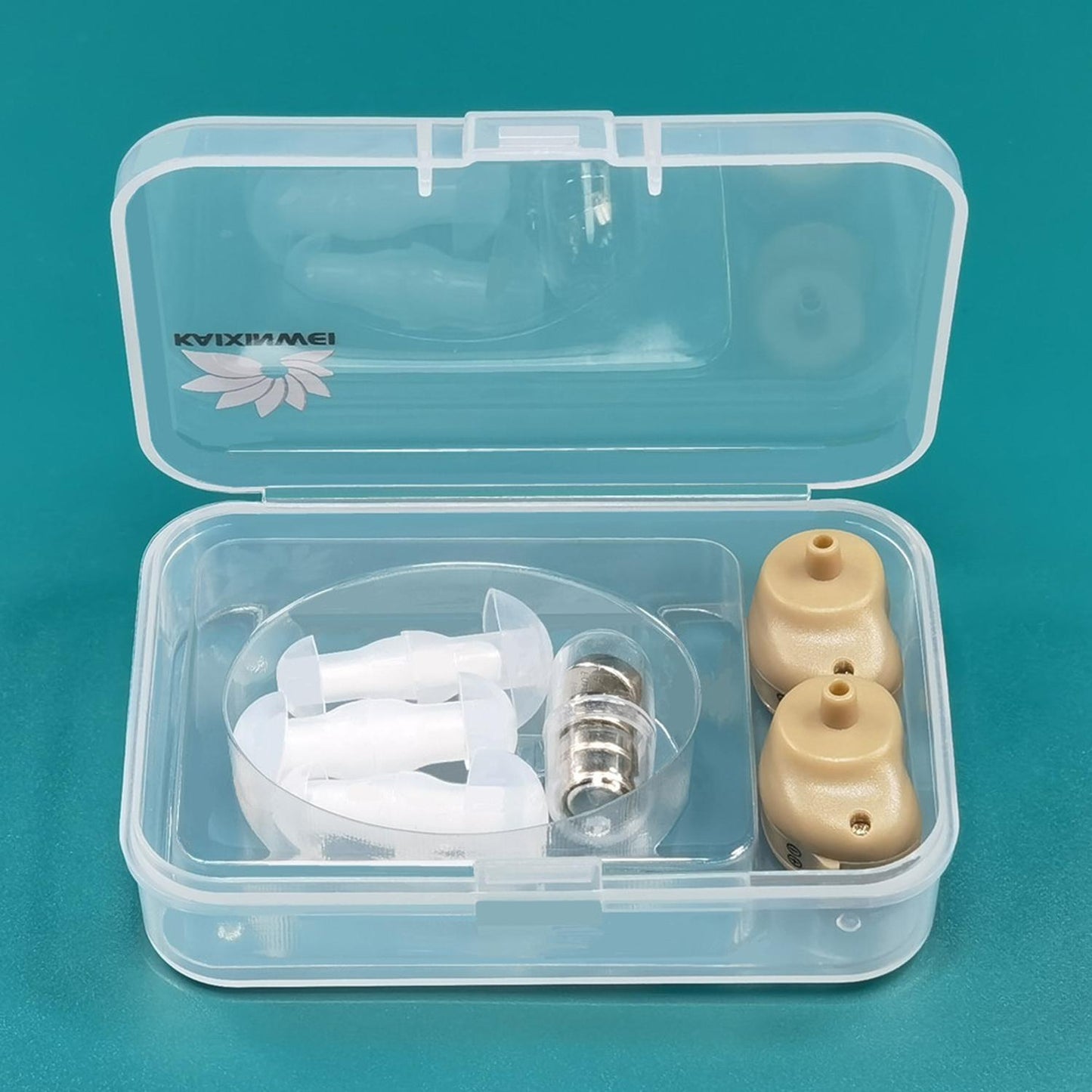Portable In Ear Hearing Aid Amplifier Khaki