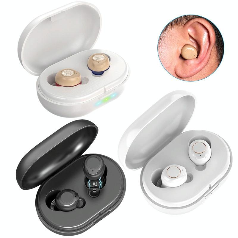 Young Sound Amplifier Compact Hearing Aid - Red Blue