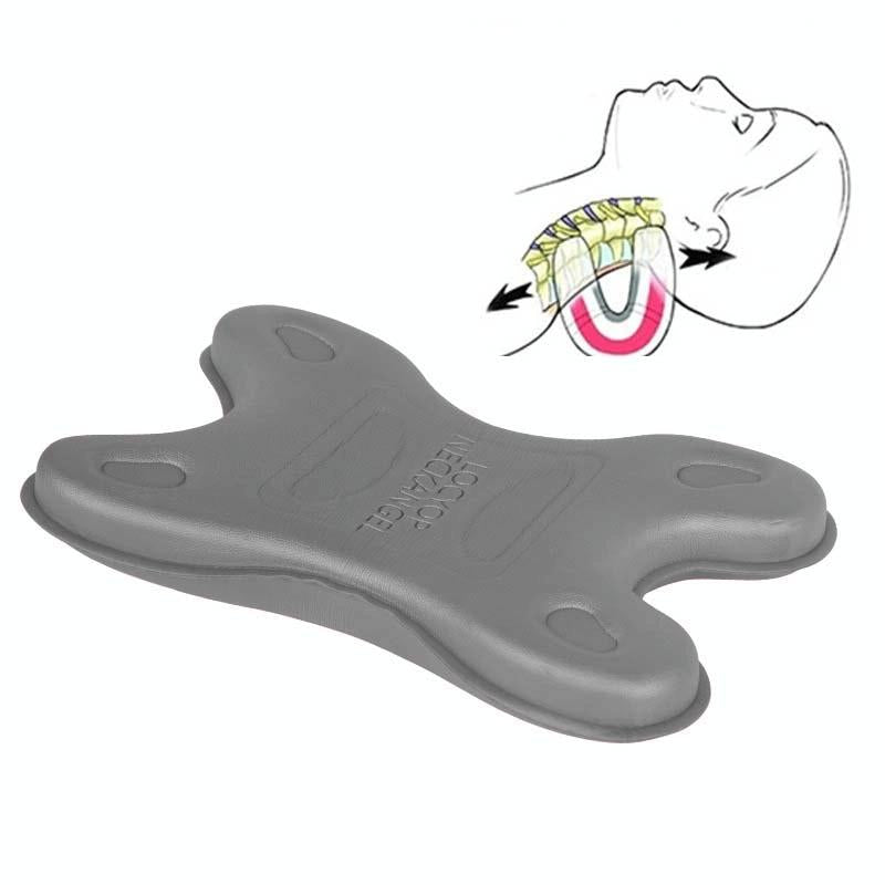 Portable Neck Pillow For Cervical Spine Stretching Massager Orthosis - Red