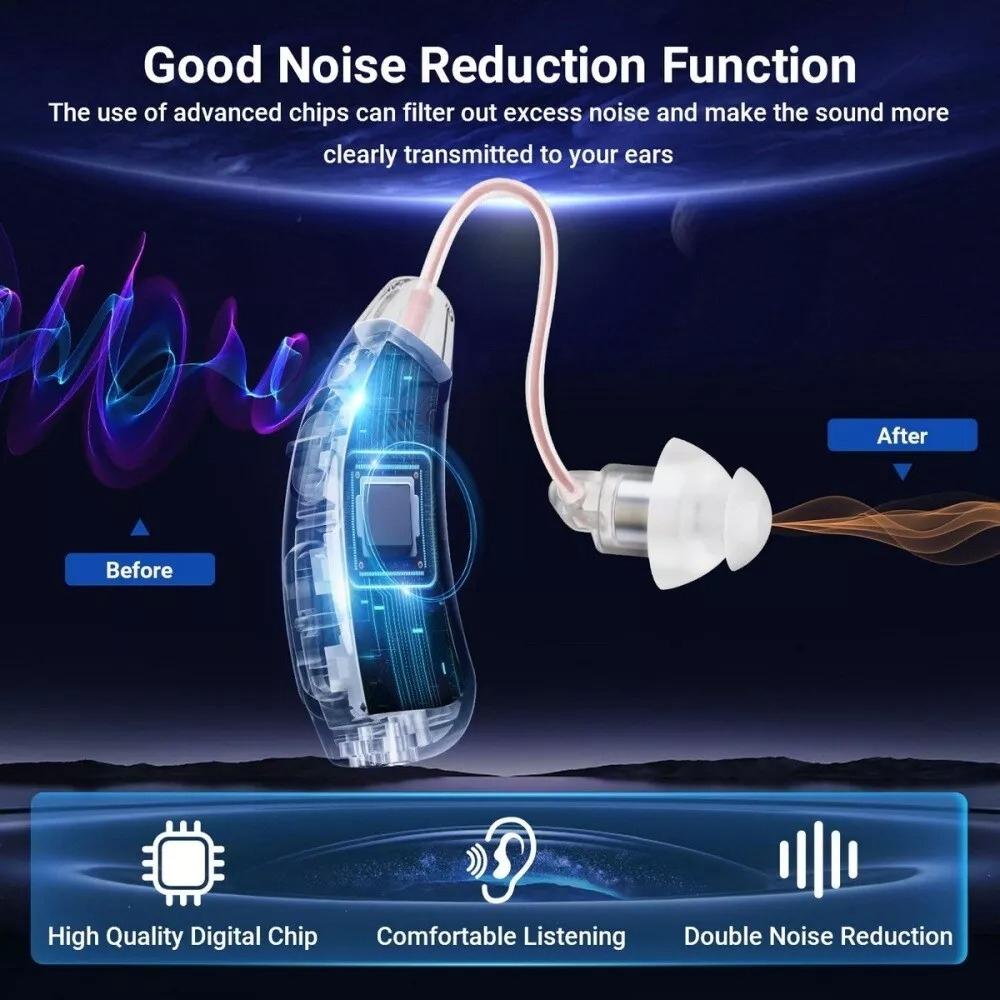 Mini Rechargeable Hearing Aid Invisible Sound Amplifier Skin Color
