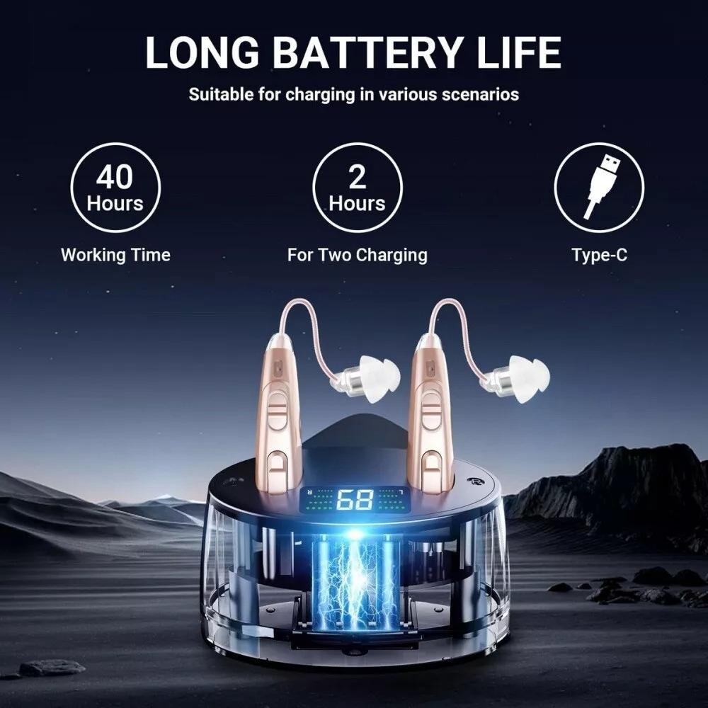Mini Rechargeable Hearing Aid Invisible Sound Amplifier Skin Color