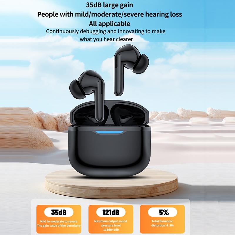 Smart Ai Bluetooth 5.3 In Ear Hearing Aid - White