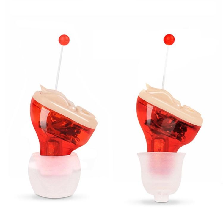 Smart Digital Hearing Aid Noise Reduction - Red