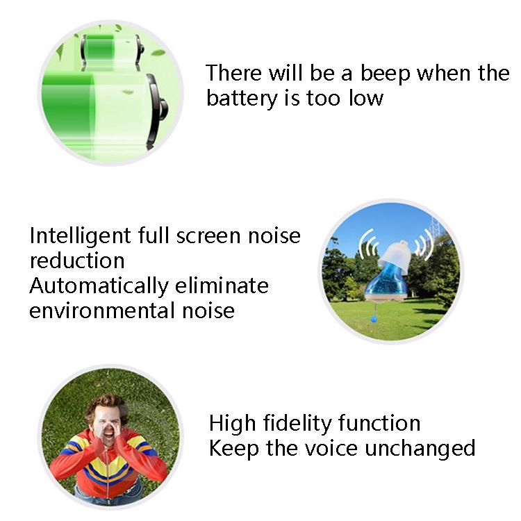 Smart Digital Hearing Aid Noise Reduction - Red