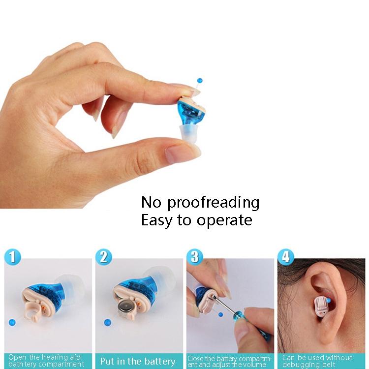 Smart Digital Hearing Aid Noise Reduction - Red