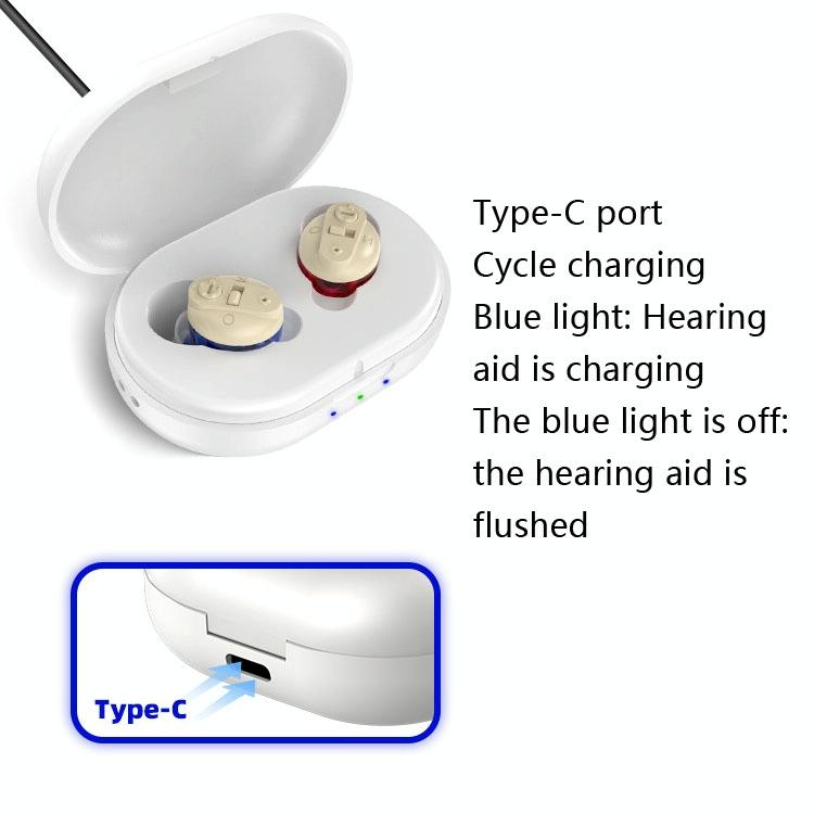 Portable Voice Amplifier For Seniors Black - Skin Colour Double Machine + White Charging Bin