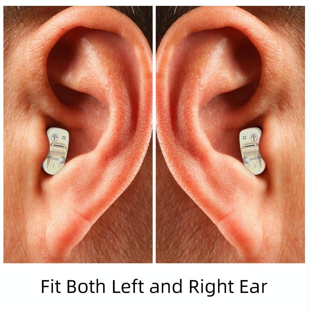In Ear Hearing Aid For Elderly & Hearing Impaired - Skin Colour Right Ear