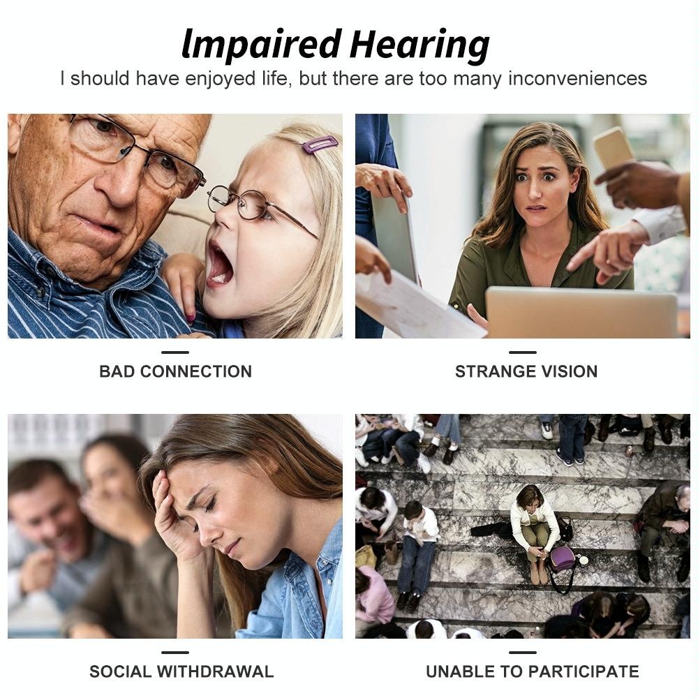 In Ear Hearing Aid For Elderly & Hearing Impaired - Skin Colour Right Ear