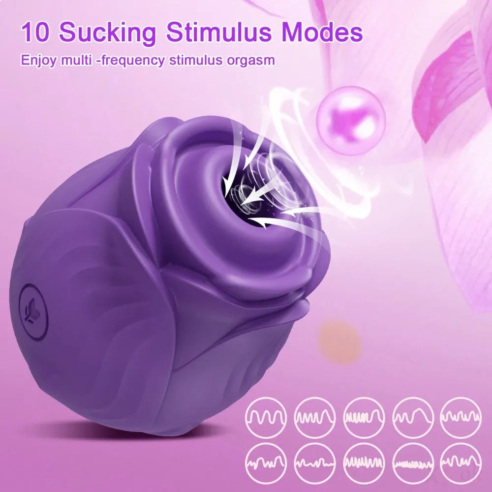 Clit Sucker Vibrator for Women Nipple Clit Stimulation Toy 18 - Gm31 Purple