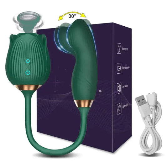 Clit Sucker Vibrator for Women G Spot Stimulation Nipple Play - Green