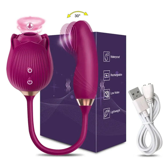 Clit Sucker Vibrator for Women G Spot Stimulation Nipple Play - Purple
