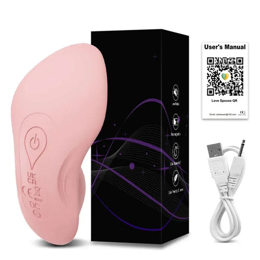 Wireless Panty Vibrator for Women Nipple Stimulation Couples - Light Pink