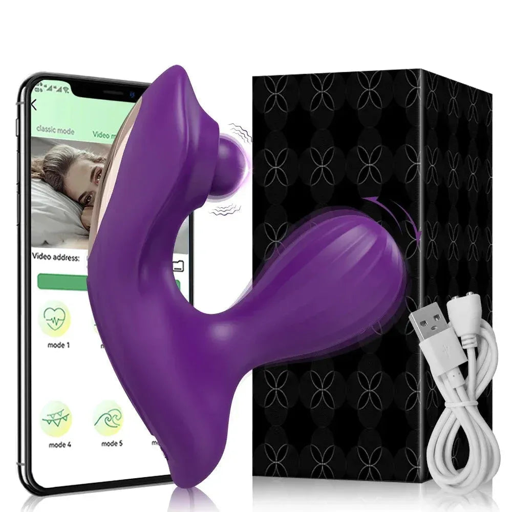 Vibrating Panties for Women G Spot Stimulation Masturbation Toy for Couples - Purple
