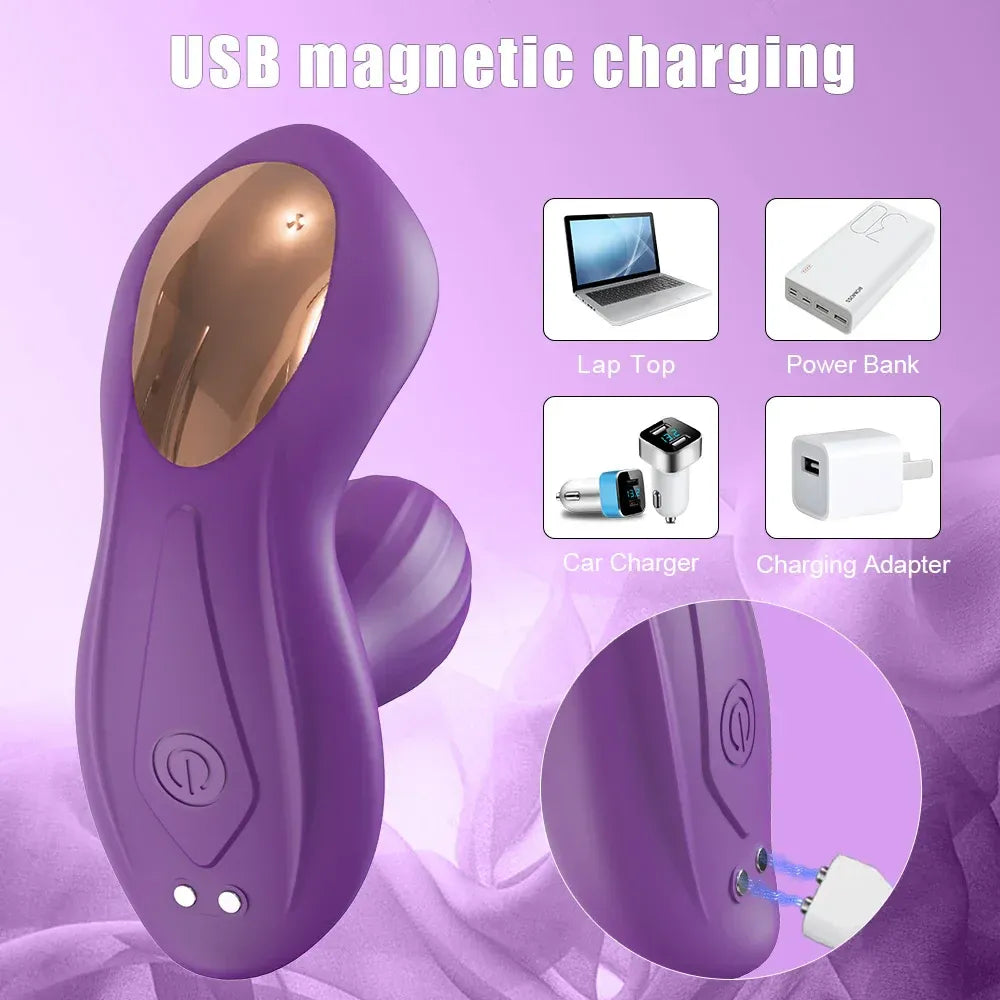 Vibrating Panties for Women G Spot Stimulation Masturbation Toy for Couples - Purple