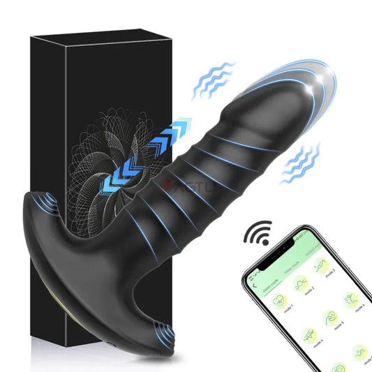 Telescopic G Spot Vibrator for Women App Controlled Thrusting Masturbator