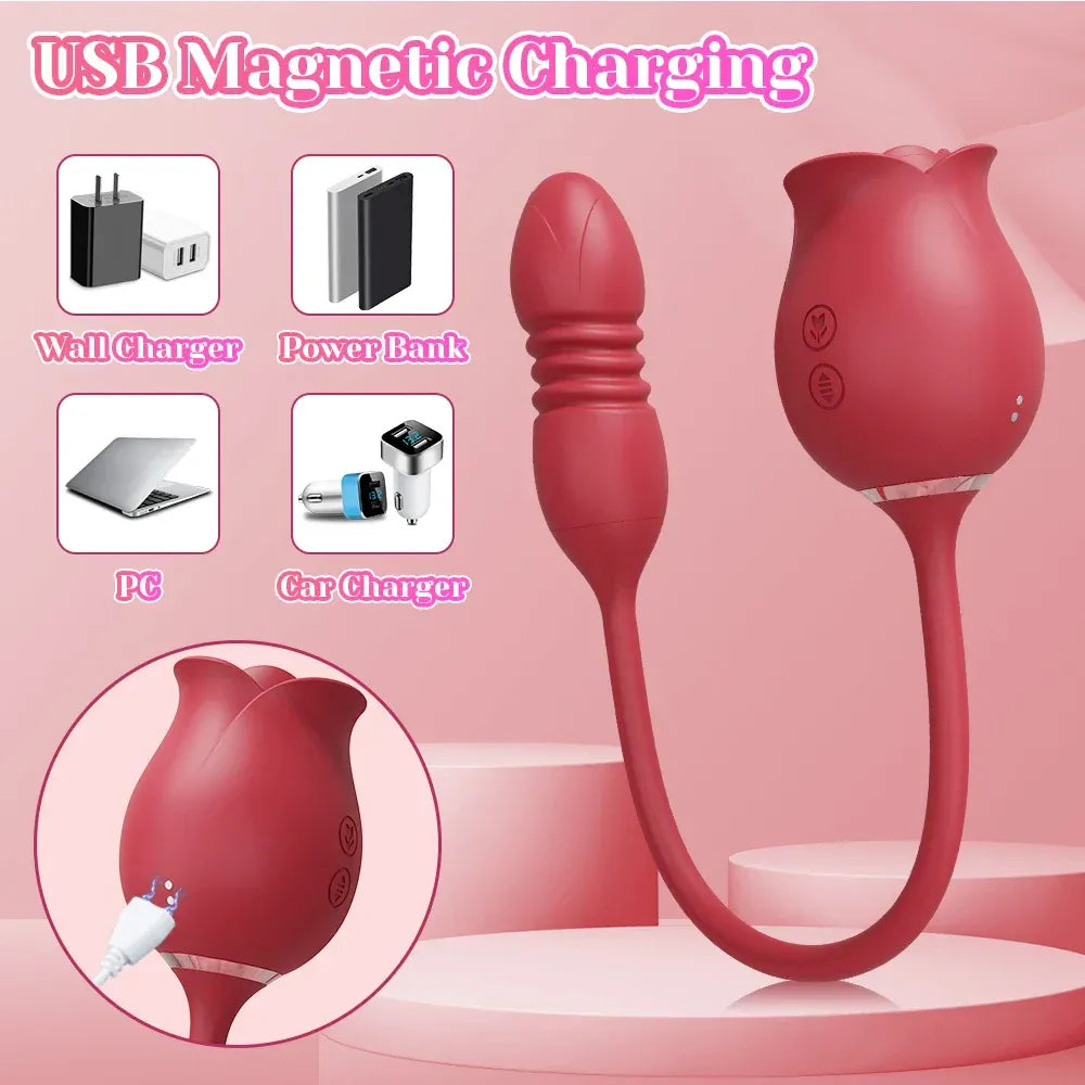 Female Masturbator Clit Sucker Vibrating Egg Nipple Stimulator