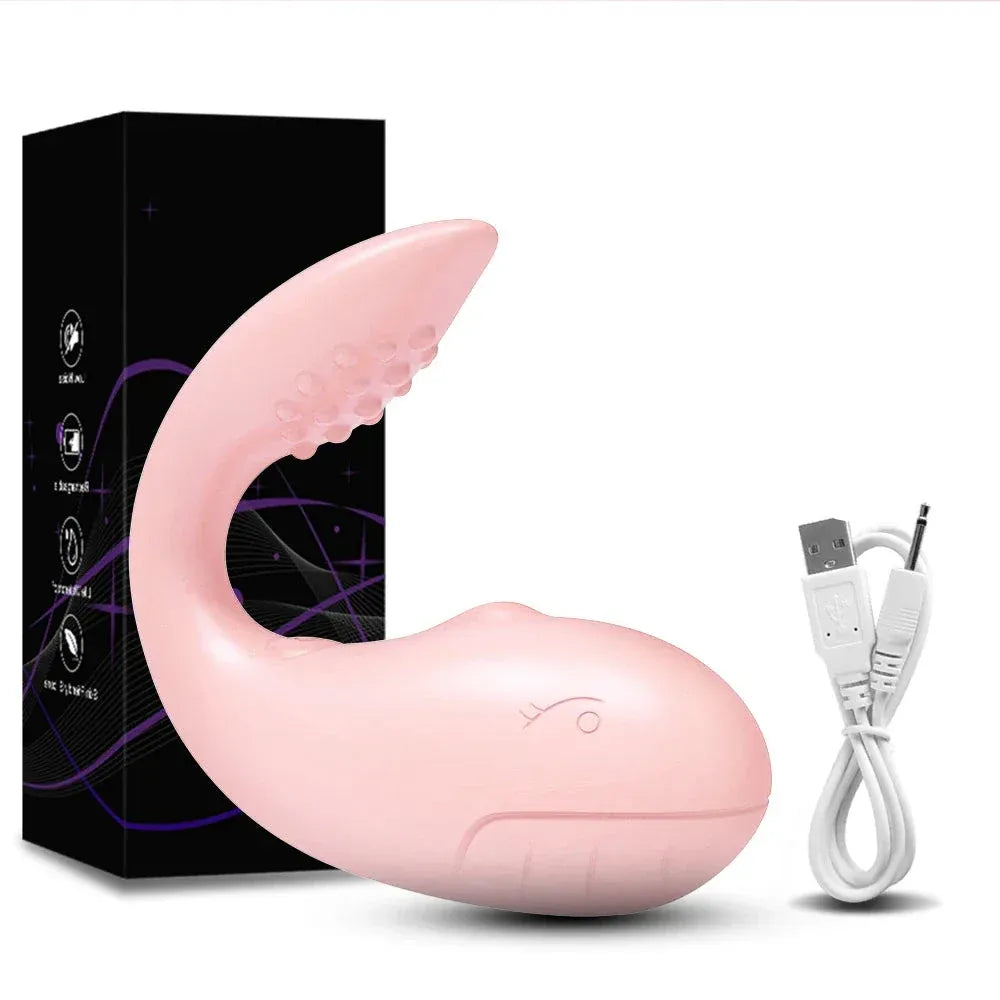 Interactive Vibrating Love Egg Dual Motor Panty Vibrator for Couples - Pink
