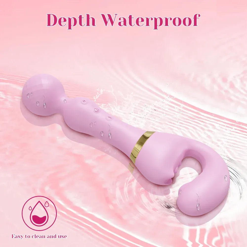 3 In 1 Vagina Vibrator for Women G Spot Nipples Stimulation - Green