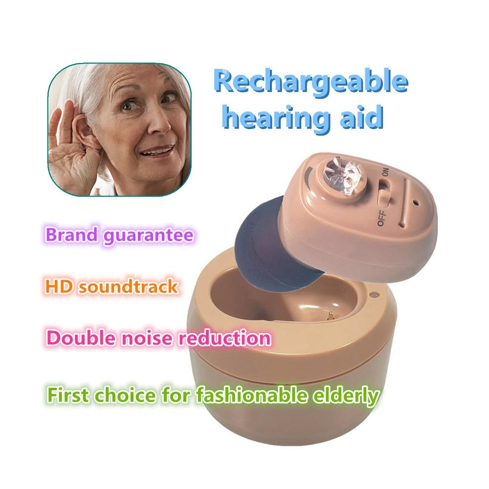 Dc3.7V In Ear Bluetooth Hearing Aid Sound Amplifier - White