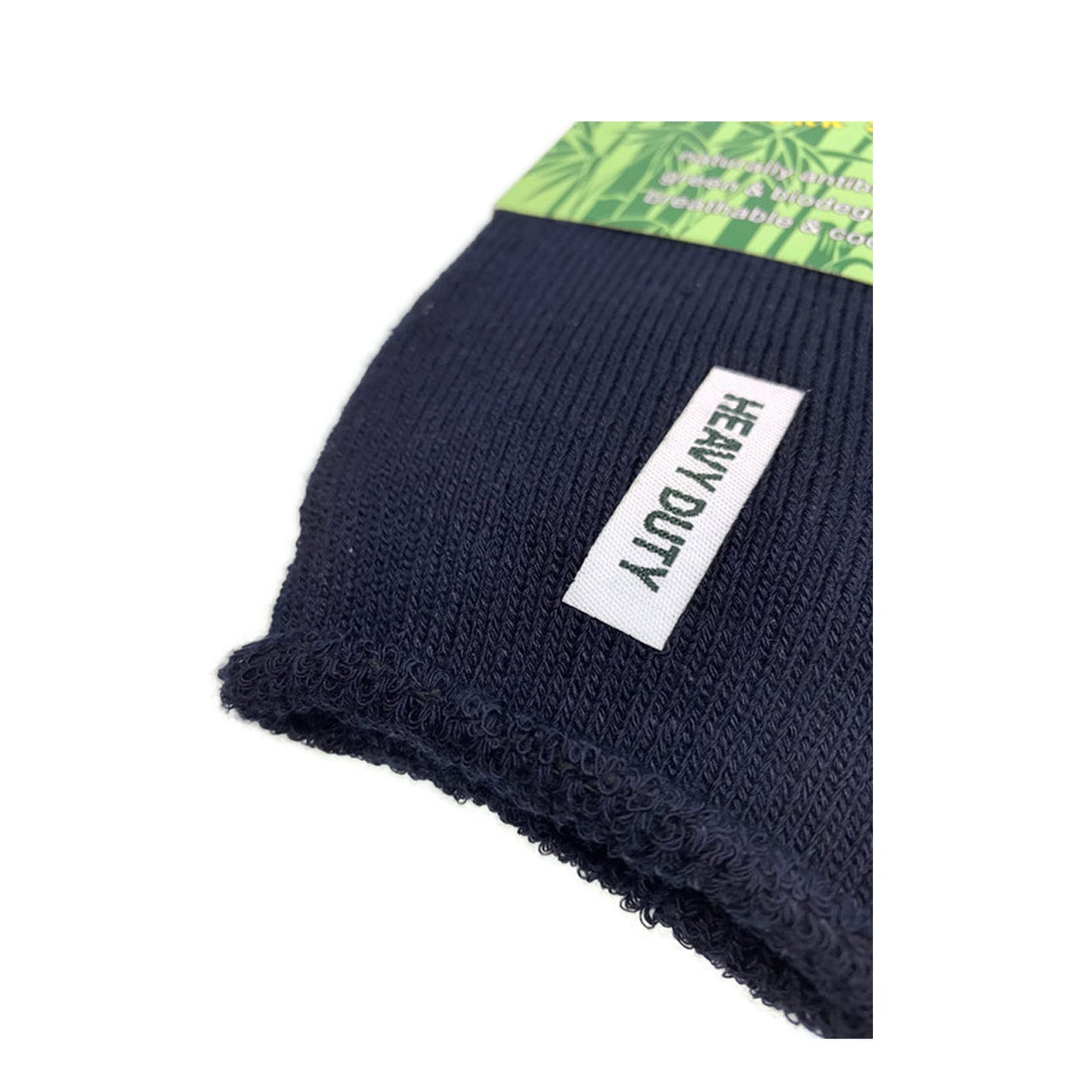 12 Pairs PREMIUM BAMBOO SOCKS Mens Heavy Duty Thick Work Socks Cushion BULK - Navy Blue - 11-14