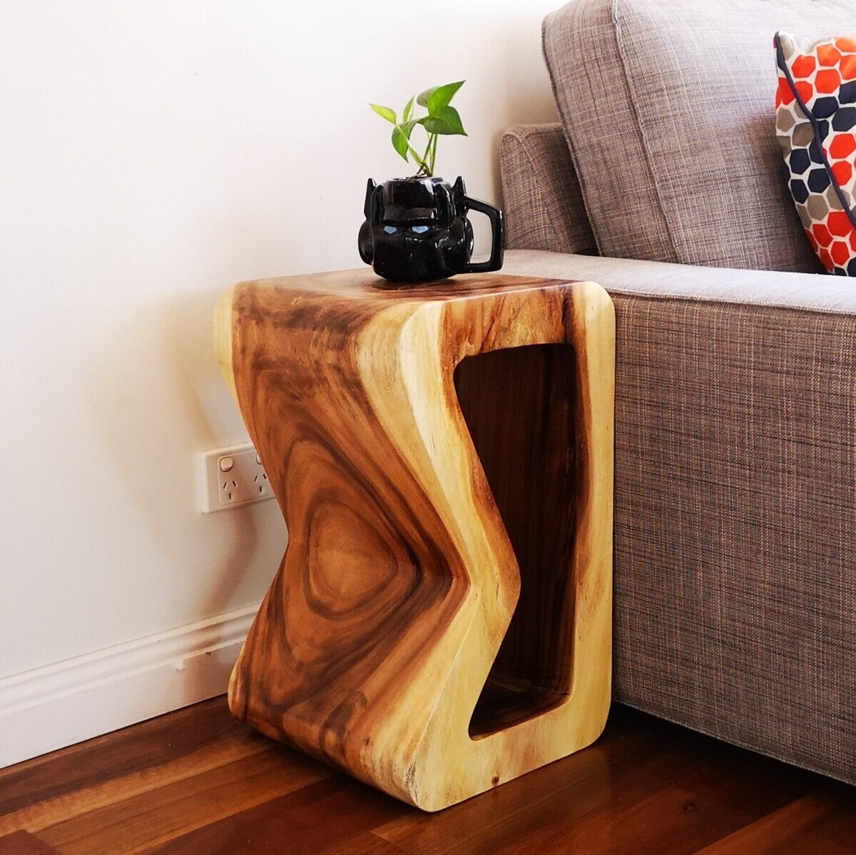Hardwood Side Table / Bar Stool - HandmadeTimber Accent