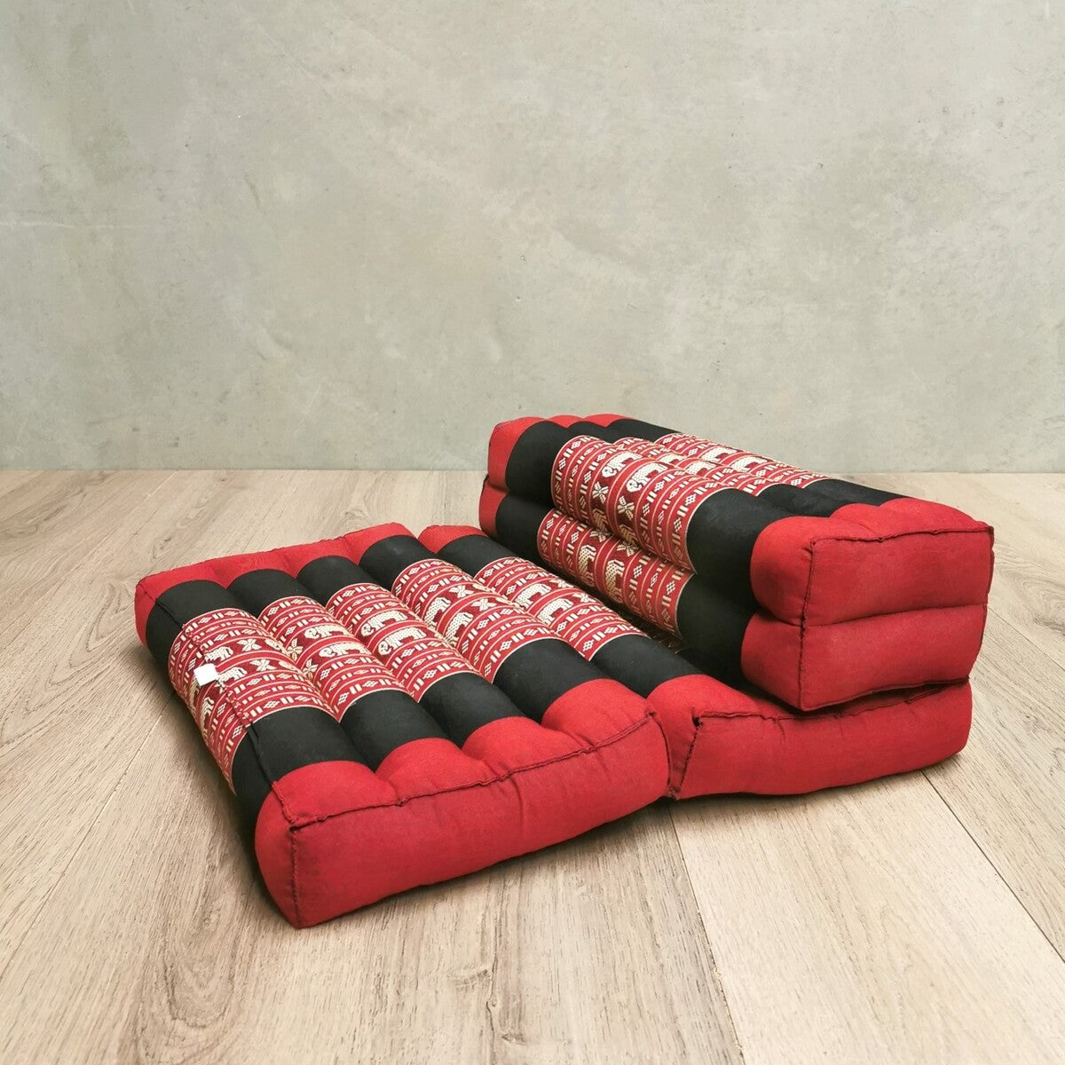 Zafu Meditation Cushion Set - 100% Kapok Fold Out Cushion Yoga Mat Zabuton Traditional Pillow