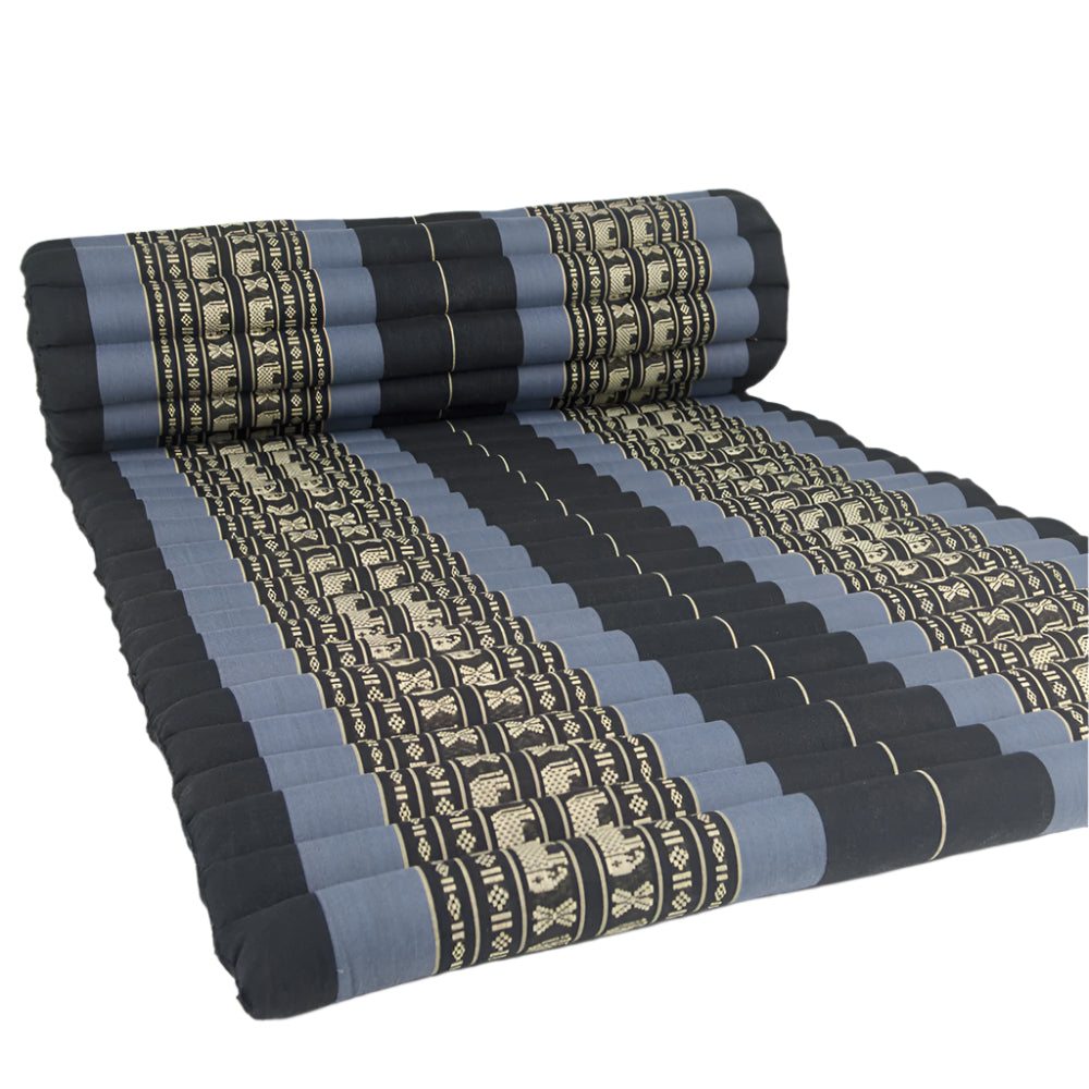 Handmade Thai Kapok Roll Up Mattress – Organic Kapok Sleeping Mat, Yoga Daybed and Floor Futon