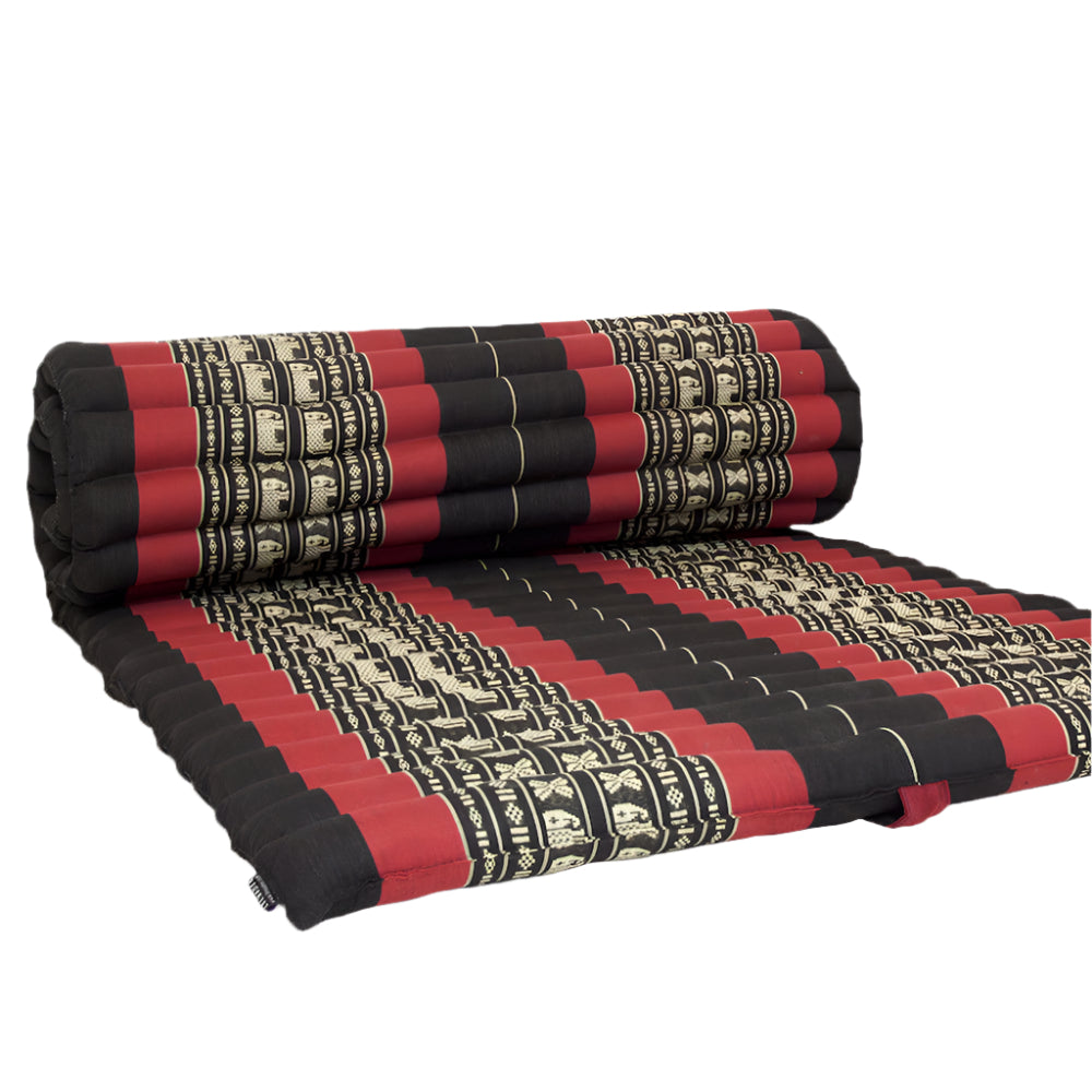 Handmade Thai Kapok Roll Up Mattress – Organic Kapok Sleeping Mat, Yoga Daybed and Floor Futon