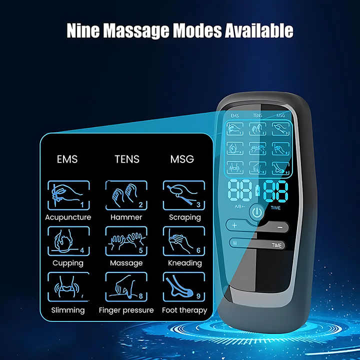TENS Machine – Pain Relief & Muscle Recovery Device Rechargeable Portable Physio Massager