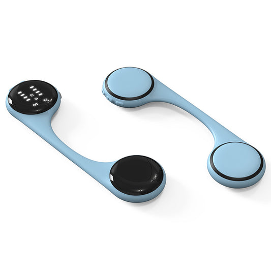 Under-Pillow Bone Conduction Sleep Speaker - Bluetooth 5.4, White Noise, TF Card, LED Display & Timer(blue)