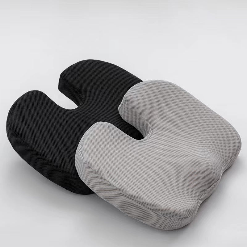 Ergonomic U-Shaped Memory Foam Seat Cushion - Coccyx Relief & Posture Support with Breathable Cover