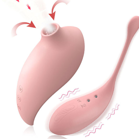 Pink PulseWave Waterproof Clitoral Sucker & Vibrating G-Spot Teaser - 7 Suction Modes, USB Rechargeable