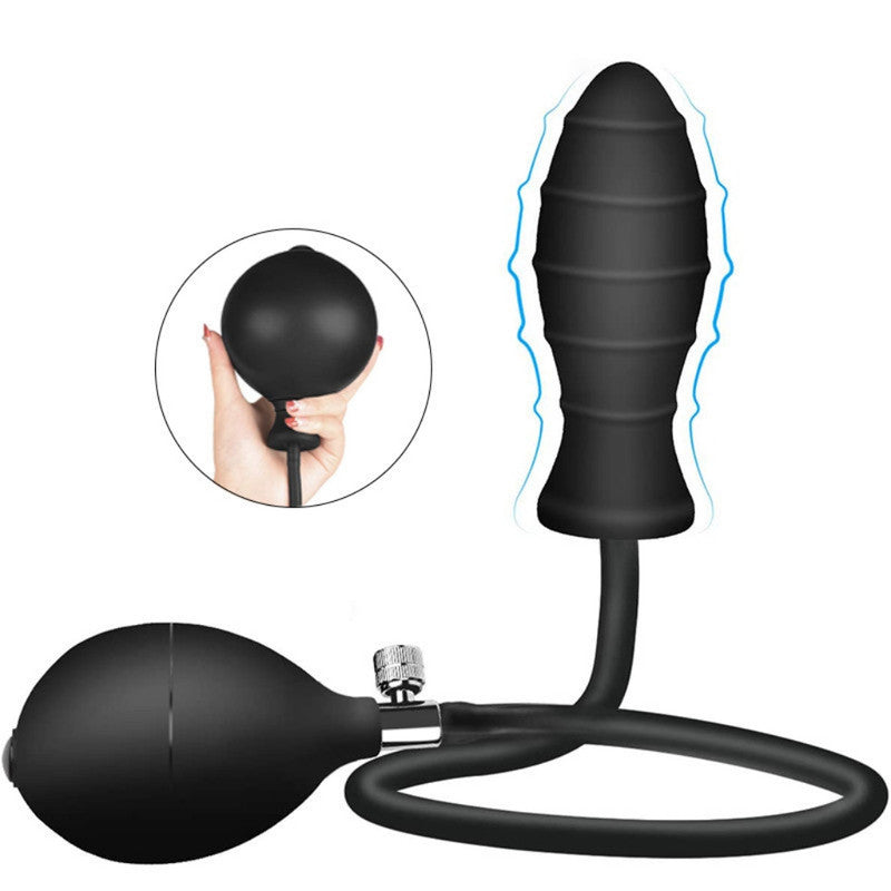Inflatable Silicone Vaginal & Anal Dilator – Adjustable Pressure Device for Pelvic Floor Therapy & Dilation – Soft Medical-Grade Silicone
