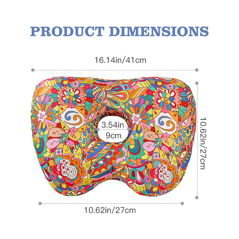 Sunflower Hollow Ear Support Pillow - Adjustable Side Sleep Neck Cushion