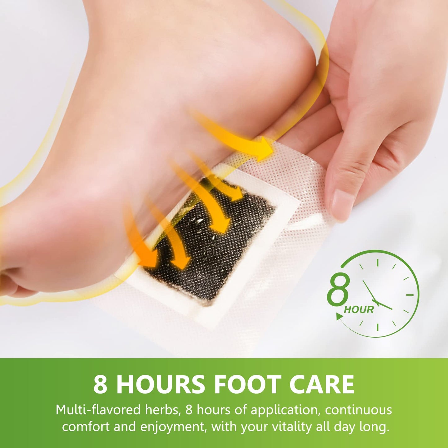 Natural Organic Bamboo Vinegar & Ginger Powder Foot Pads | Detox, Improve Sleep & Boost Metabolism