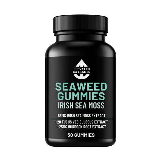 Elevated Extracts Irish Sea Moss Gummies – Skin, Gut & Immune Support | 30 Gummies