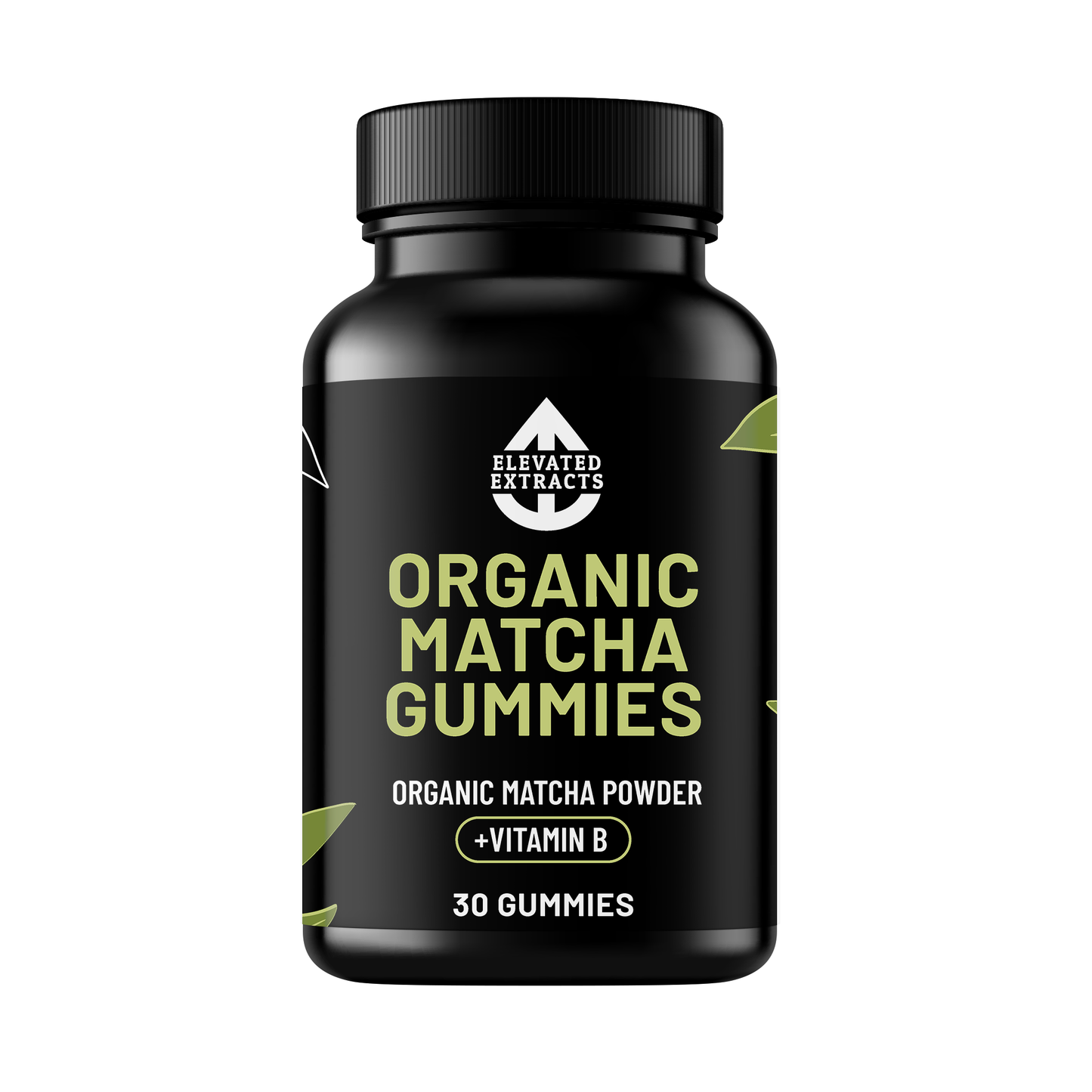 Elevated Extracts Organic Matcha Gummies – Natural Energy & Focus with Vitamin B | 30 Gummies