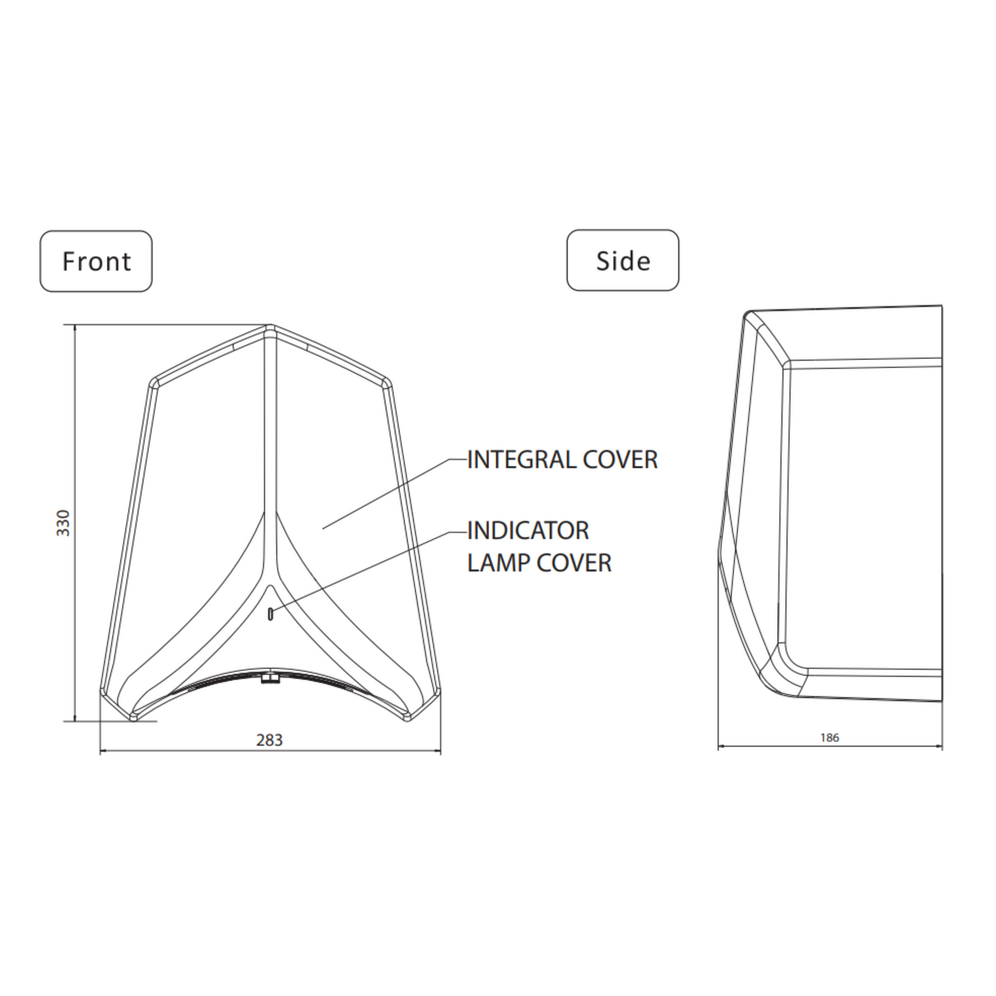 Hand Dryer 550W &1100W- Black