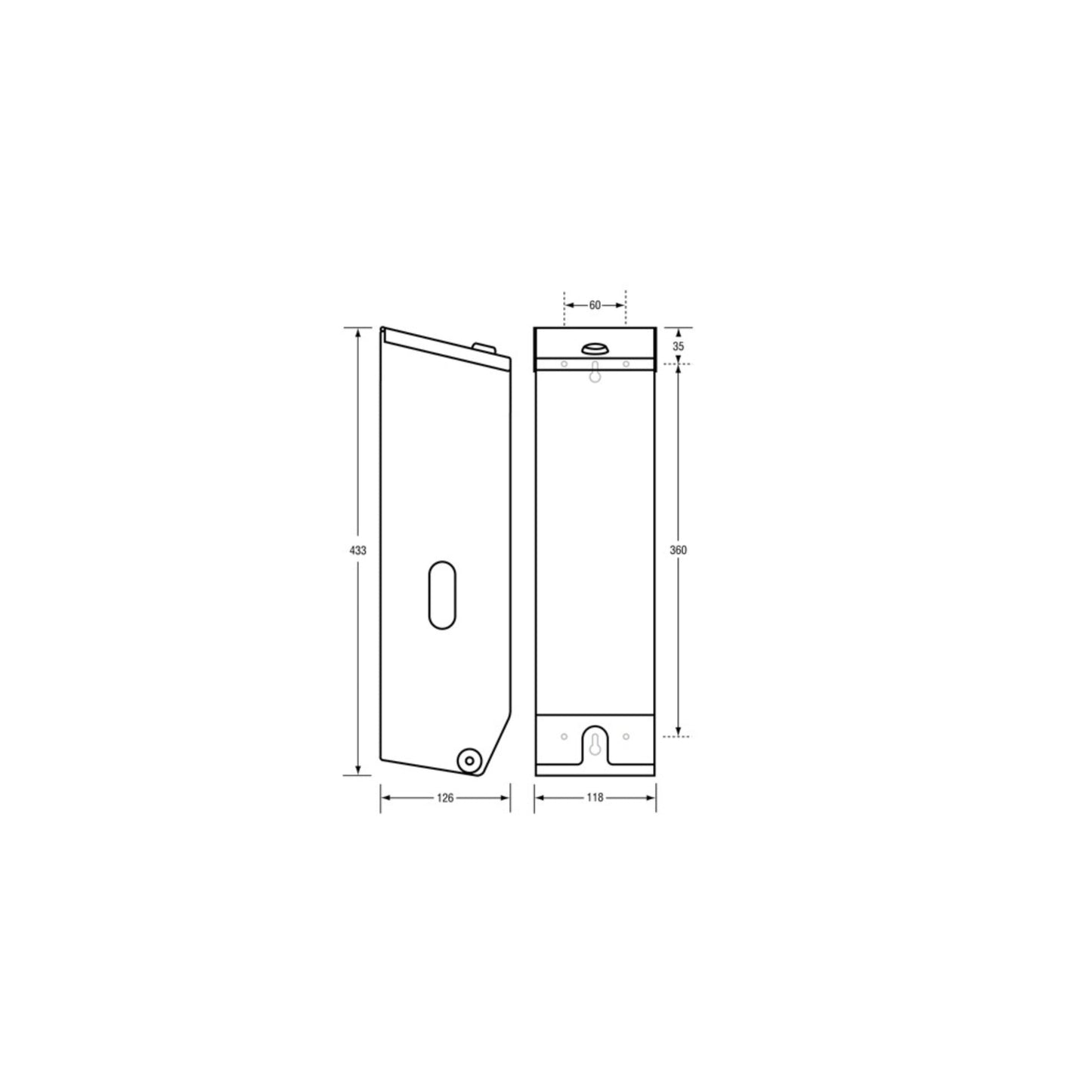 Triple Toilet Roll Dispenser - Silver