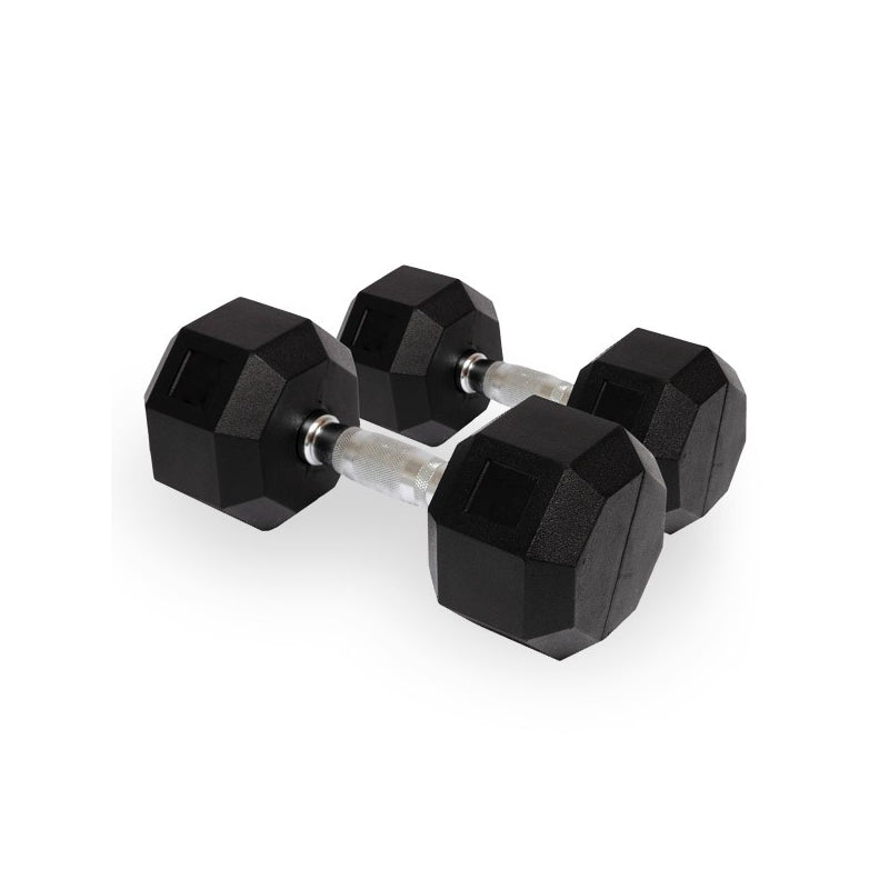 Rubber Hexagonal Dumbbells