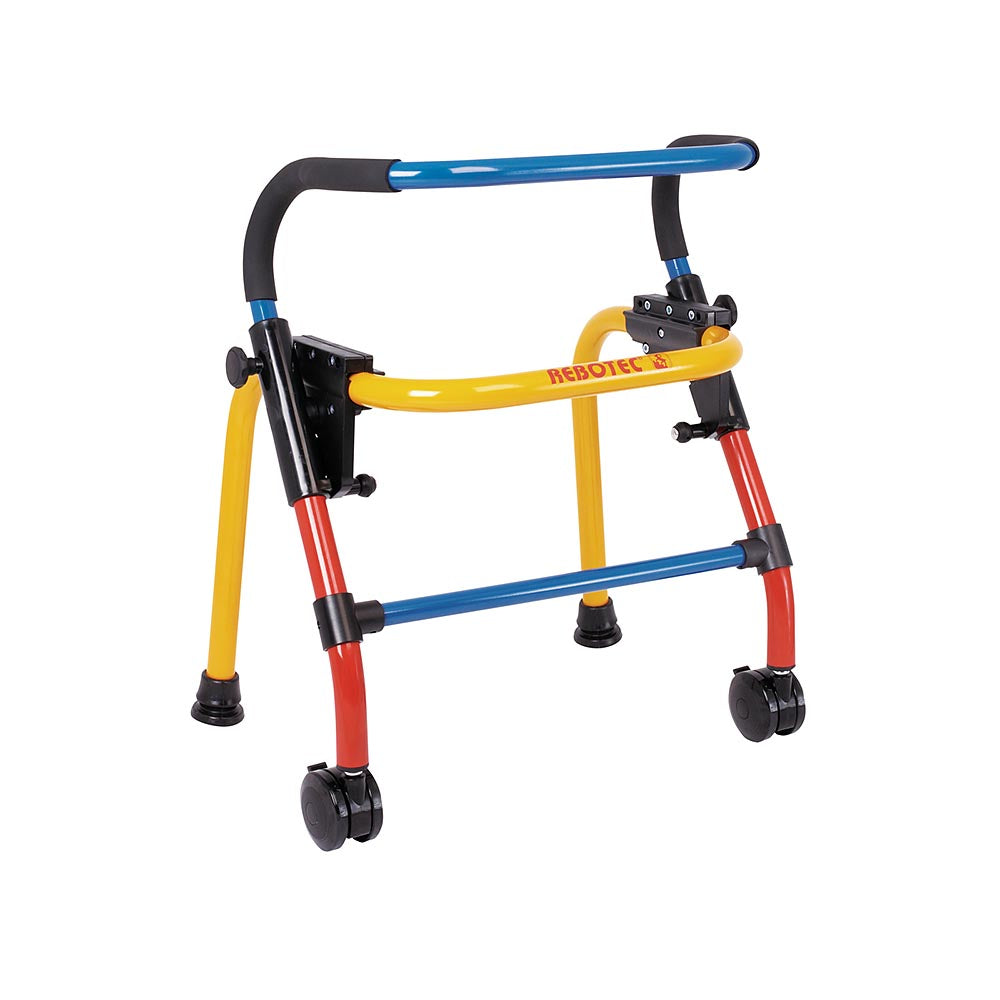 Rebotec Kids Walking Frame with Rollers - Extra Small, Height Adjustable, Foldable Walker