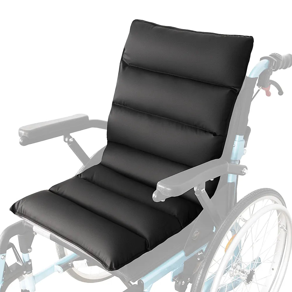 Premium Wheelchair Back and Seat Cushion - Ultimate Comfort and Pressure Relief, 44cm x 98cm, Durable and Easy-to-Clean