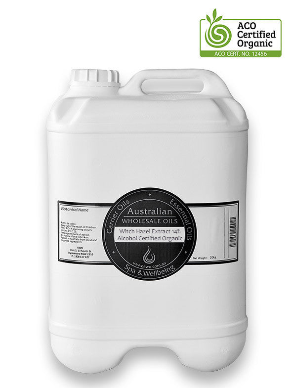 Witch Hazel Extract 14% Alcohol Certified Organic